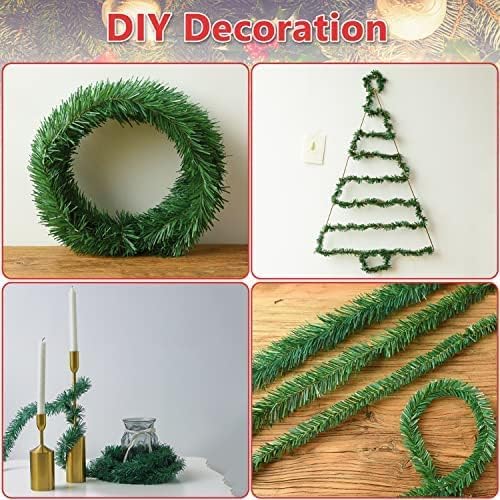 Christmas Garland - 54FT Christmas Garlands Set Artificial Green Plant Garland for Festival Wedding Party Hotel Shopping Mall Staircase Fireplace Decoration(Christmas Decoratins/Gifts)