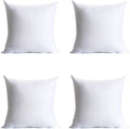 Calibrate Timing Pillow Inserts - Set of 4 Hypoallergenic Down Alternative Cushions | 18 x 18 Inches