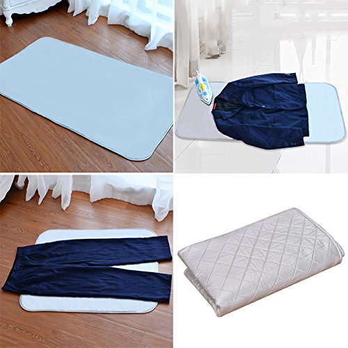 TINTON LIFE Foldable Ironing Mat Blanket Pad for Table Heat Resistant Double Sides(31.5" x 55.12")