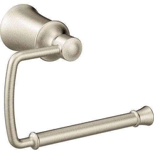 Moen YB2108BN DartmoorSingle Post Toilet Paper Holder, Brushed Nickel