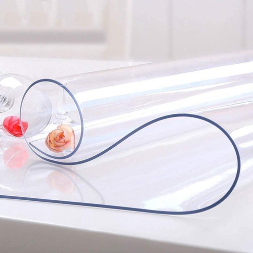 MYOYAY Clear Table Cover Protector 40 x 79 Inch Rectangle 2mm Thick Transparent Plastic Tablecloth PVC Protecting Mat for Writing Desk Dinin Coffee Table Countertop Desktop