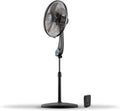 Air Monster 16" Oscillating Pedestal Fan - Ultra Powerful, Quiet & Adjustable Height | Remote Control, Black