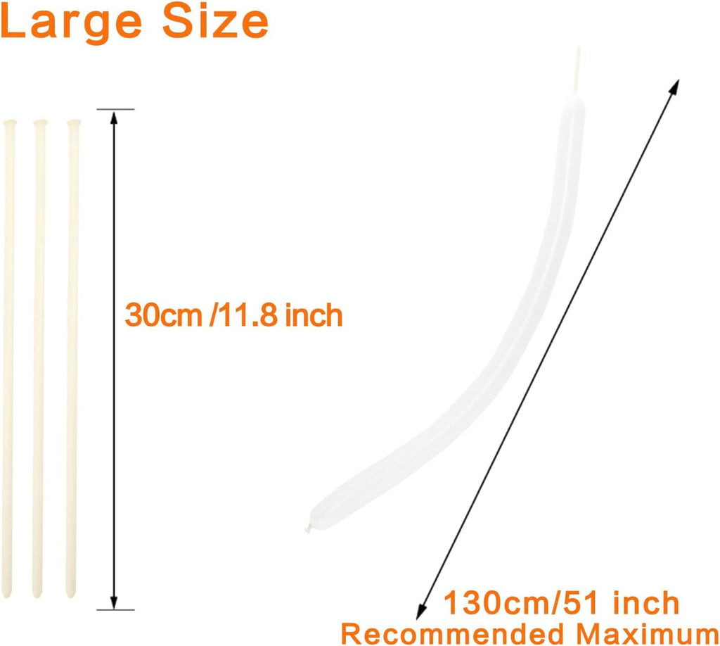 PIGETALE 100Pcs Clear 260 Balloons - Transparent Long Latex Twisting Balloons for Party Decor