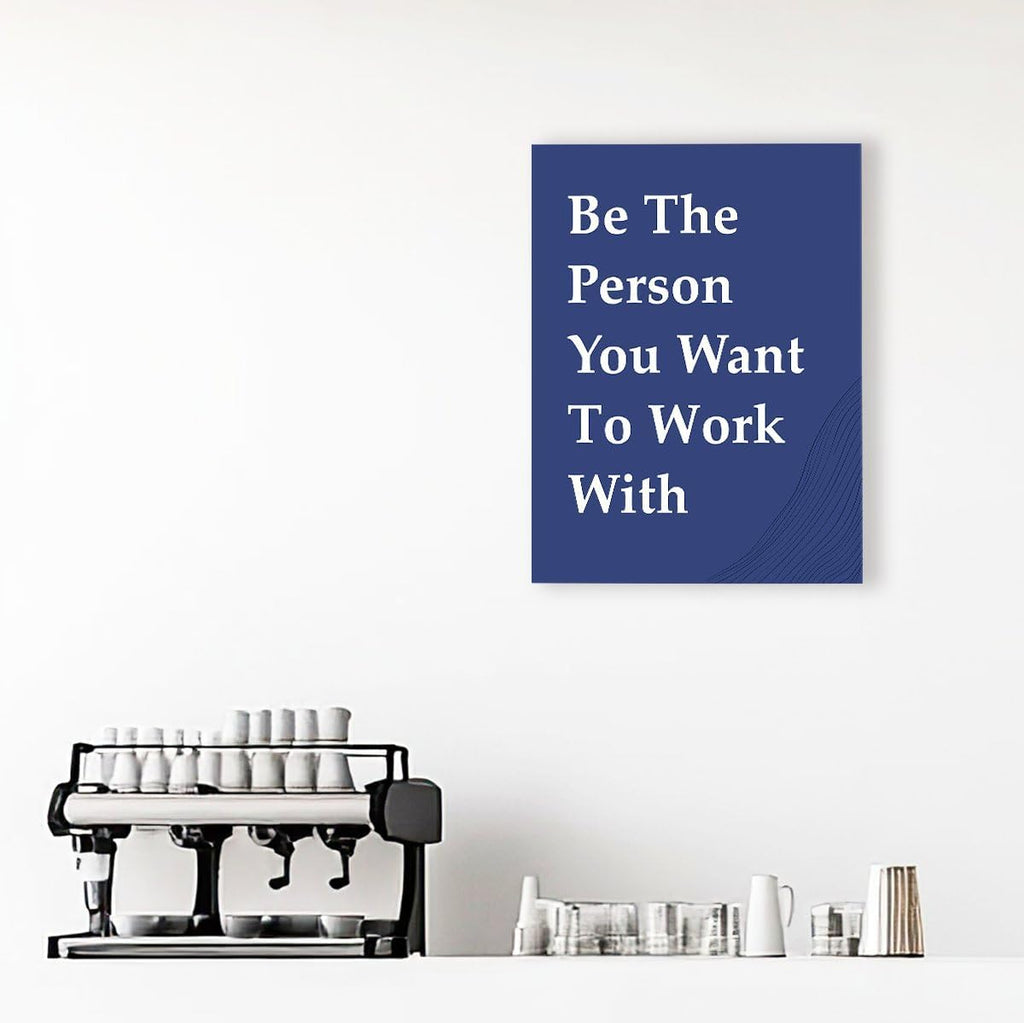 OTINGQD Motivational Wall Art - Inspirational Office Decor for Teamwork | Positive Canvas Print for Home & Cubicle