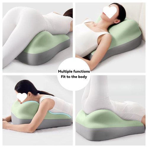 Butt Cushion for Couples Pregnant Women Enhanced Supporting Model Furniture Pillow Support Pillowcase Suitable for Home Use, Ideal for Sitting and Lying, Pillow Modern and Simple Style (Green)
