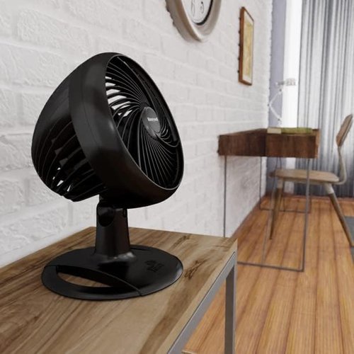 Honeywell TurboForce Table Fan - Oscillating 10 Inch with 3 Speed Settings - Black (Renewed)