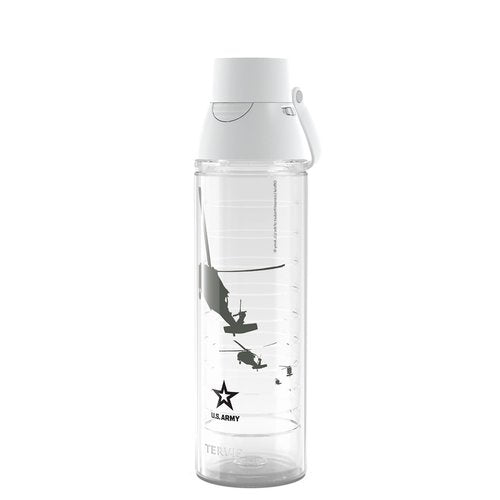 Tervis Venture Lite Army Chopper Made in USA Double Walled Insulated Tumbler Travel Cup Keeps Drinks Cold & Hot, 24oz Water Bottle, Classic