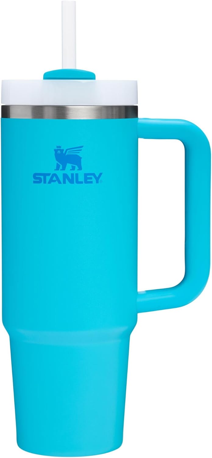 STANLEY Quencher H2.0 Stainless Steel Water Bottle - Durable & Insulated | 40 oz, Midnight Black
