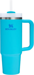STANLEY Quencher H2.0 Stainless Steel Water Bottle - Durable & Insulated | 40 oz, Midnight Black