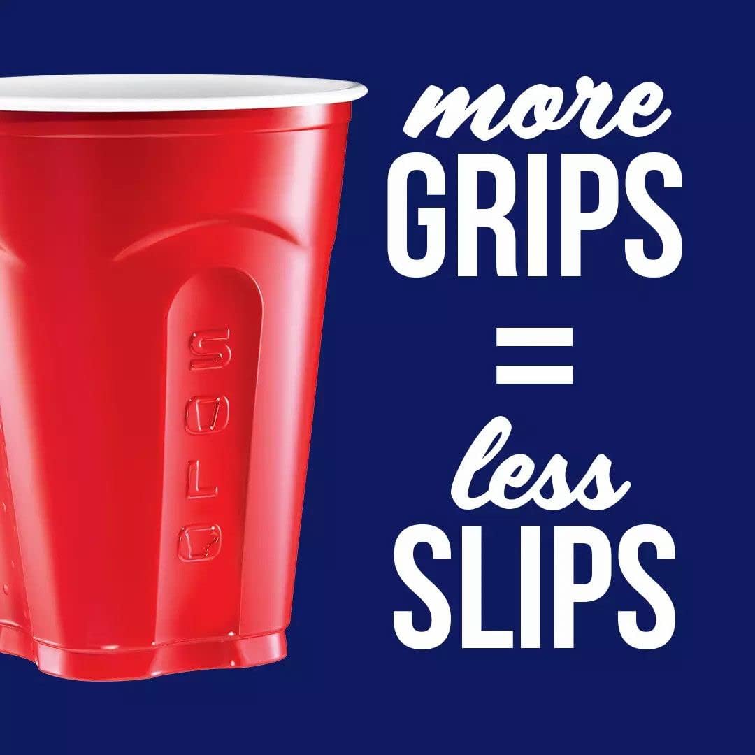 SOLO Original Red Plastic Party Cups - 18oz, 100 Count for Ultimate Celebration Fun