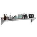 KYBOLT 12" x 48"Commercial Stainless Steel Wall Mounted Shelf for Hanging Pots and Pans - Ideal for Storage in Restaurants, Kitchens, Homes, and Hotels