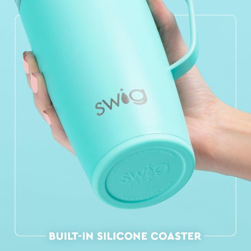 Swig Life 22oz Travel Mug, Insulated Tumbler with Handle and Lid, Travel Coffee Mug, Cup Holder Friendly, Stainless Steel 22 oz Tumbler, Reusable Insulated with Lid (Saturdays in Columbus)