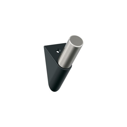 Amerock HBX37011MBG10 | Acclivity Single Prong Decorative Wall Hook | Matte Black/Satin Nickel Hook for Coats, Hats, Backpacks, Bags | Hooks for Bathroom, Bedroom, Closet, Entryway