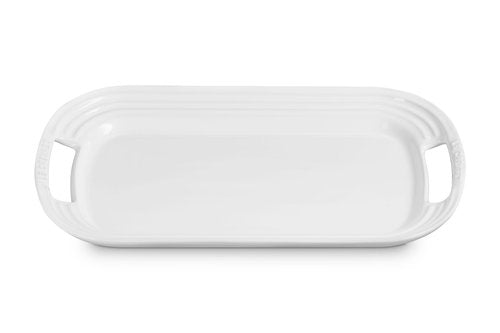 Le Creuset Stoneware Serving Platter, 16.25", White