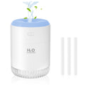 SZO Portable Mini Humidifier, 500ML USB Personal Cool Mist Humidifiers for Bedroom Office Travel Desk, Whisper Quiet 20dB with 2 Mist Modes & Auto Shut-Off, Small Desktop Humidifier（WSQ02 white）