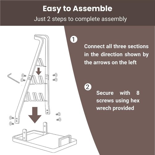 IZSOHHOME Universal Vacuum Stand,Storage-Stand-Docking-Station-Holder,Stable Metal Storage Bracket Stand Holder,Compatible with Dyson,Hoover, Eureka, Rainbow,Shop VAC and Most Stick Vacuum(Black)