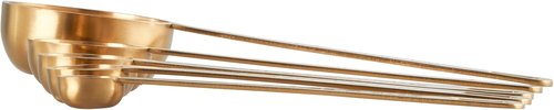 Le Creuset Measuring Spoons - Gold Set of 5 for Precise Cooking Measurements (1/8, 1/4, 1/2 Tsp & 1 Tb)