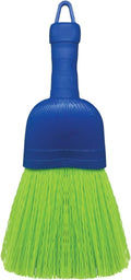 Bodundirect Poly Fiber Mini Broom Whisk Handheld Brush Head with Hang Hole for Outdoor Car Porch Debris Dust Dirt Driveways Sidewalks (1)