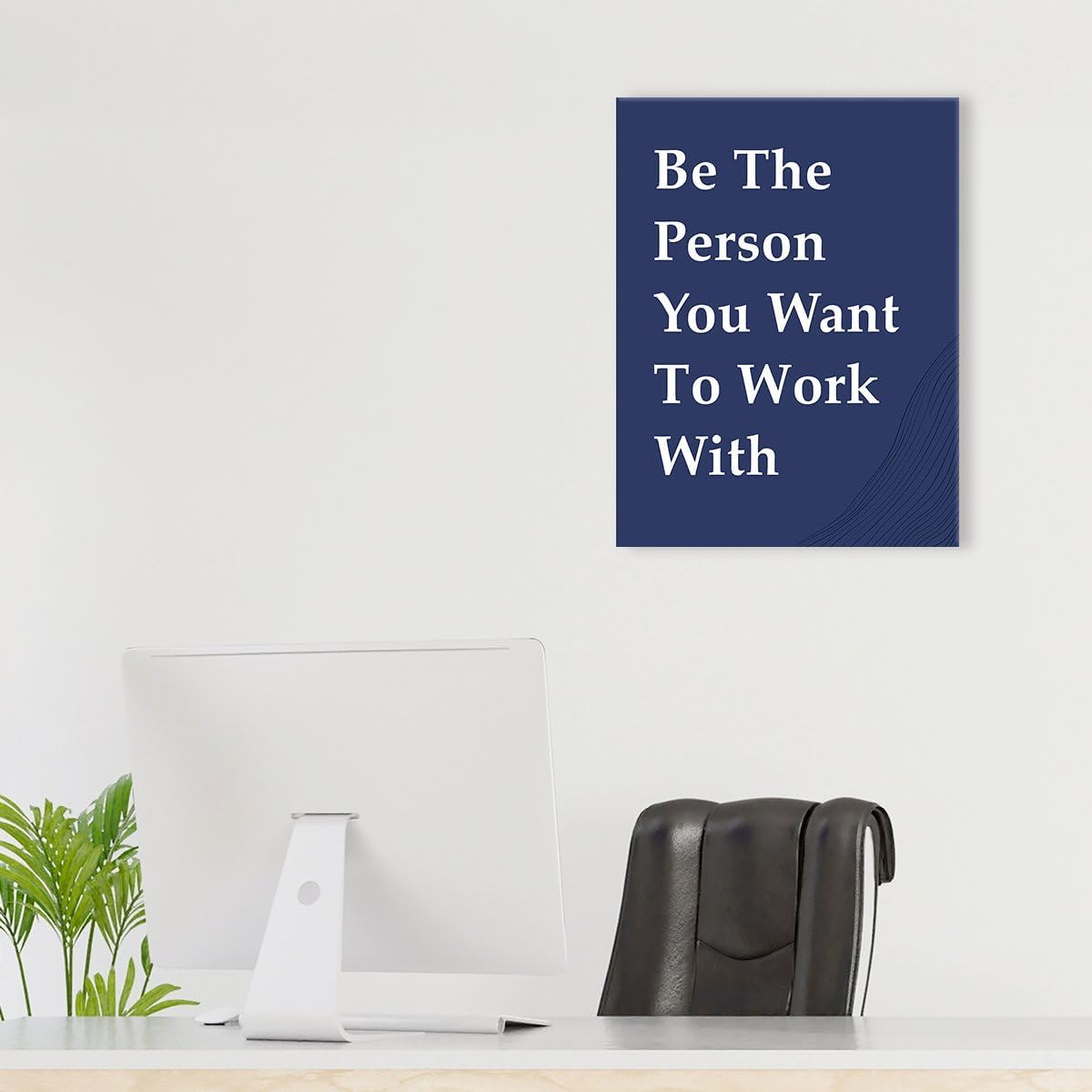 OTINGQD Motivational Wall Art - Inspirational Office Decor for Teamwork | Positive Canvas Print for Home & Cubicle