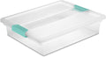 Sterilite 18-Pack Clip Box - Clear Storage for Crafts, Supplies & Office Items - Large Size