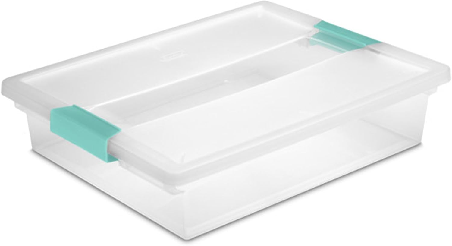 Sterilite 18-Pack Clip Box - Clear Storage for Crafts, Supplies & Office Items - Large Size