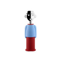 Alessi AM23 LAZ - Alessandro M. Corkscrew in thermoplastic resin, light blue and chrome plated zamak.