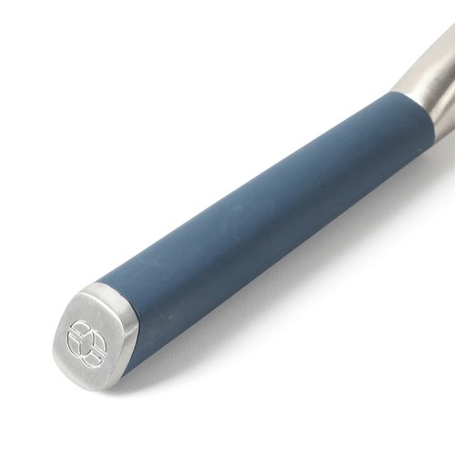 Calphalon Edge Stainless Steel Straight Vegetable Peeler w/Thermoplastic Rubber Handle - Navy Blue