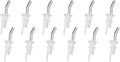 Whiskey Pourers Without Collar | Pack of 12 Liquor Bottle Pour Spouts | Alcohol Pourers for Bartending, Bars, and Home Use