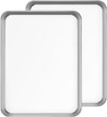 Skiennix Baking Sheet Set - 18-Inch Commercial Grade Stainless Steel Pans | Non-Toxic & Easy Clean