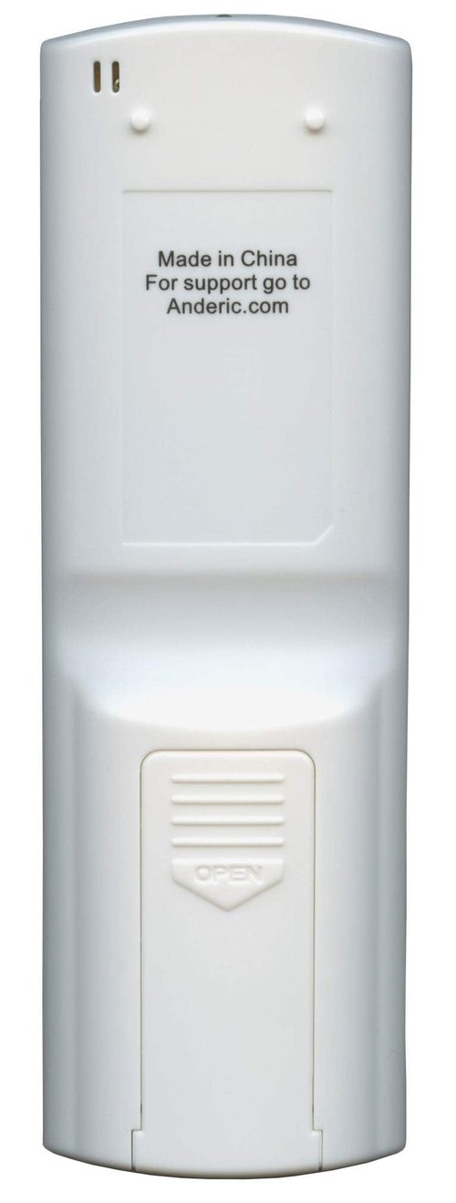 Anderic KTN828 Air Conditioner Remote Control, White – Universal, Compatible with Many Mini-Split, Window, Wall & Portable AC Units – Easy Programming, Backlit LCD, Intelligent Cool & Heat Modes