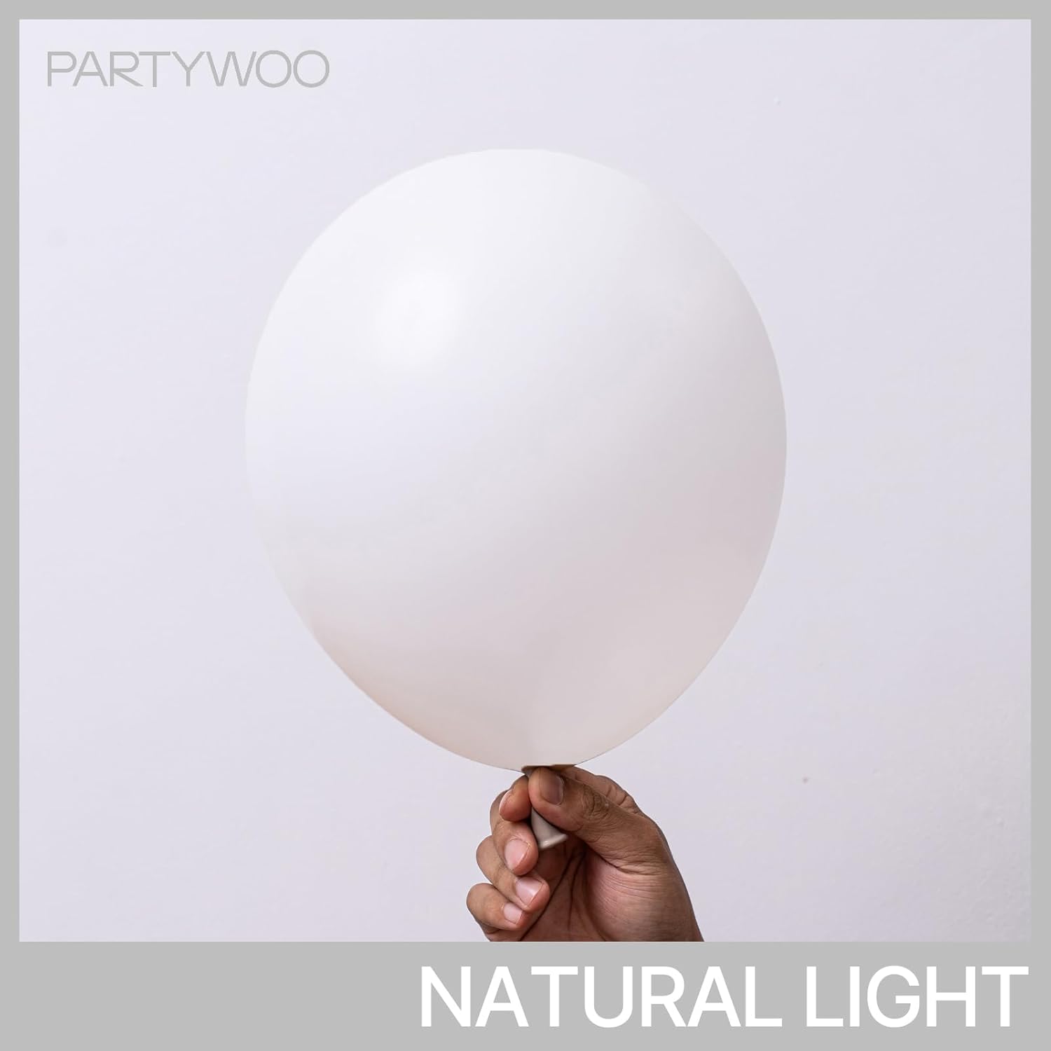 PartyWoo White Balloons - 101pcs 12 Inch Matte Latex for Weddings, Graduations, and Celebrations