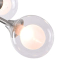MKONOL Glass Globes Lamp Shade 3.94" Sputnik Chandelier Fixture Replacement Suitable for G9 lamp Holder
