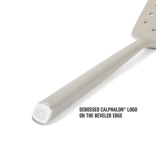 Calphalon Edge Silicone Flexible Slotted Turner - Taupe