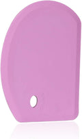 Sapid Silicone Bowl Scraper - Flexible Curved Edge for Baking | Food Grade Dough Scraper (5.98"×4.3", Purple)
