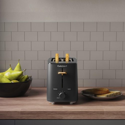 Cuisinart Soho™ Collection 2-Slice Toaster, 7 Toaster Setting, Defrost, Reheat, and Bagel Setting, Convenient Rear Cord Storage, Black, CPT-7BK