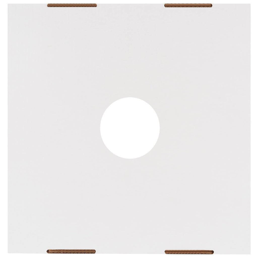 Box USA 40 or 50 Gallon Corrugated Cardboard Trash Can and Recycling Bin Lids with Hole (10-Pack) 18" L x 18" W x 3" H, White, Reusable and Disposable Garbage Lid for Parties and Outdoor Events