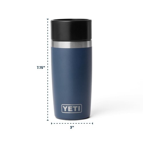 YETI Rambler 12 oz Travel Bottle, Stainless Steel, Vacuum Insulated with Leakproof Commuter Cap, Black