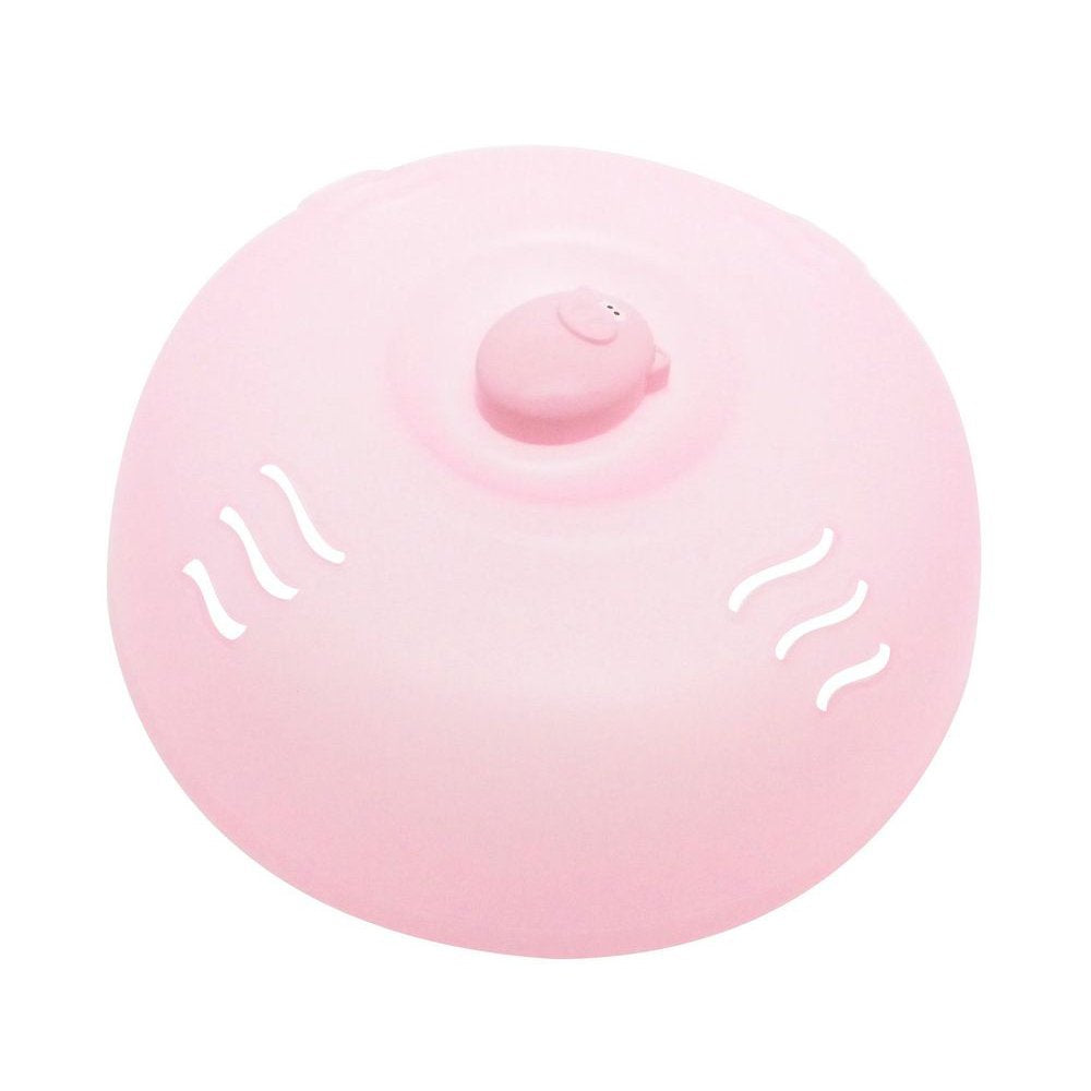 Joie Oink Pig Plastic Splatter-Proof Microwave Plate Cover, Pink