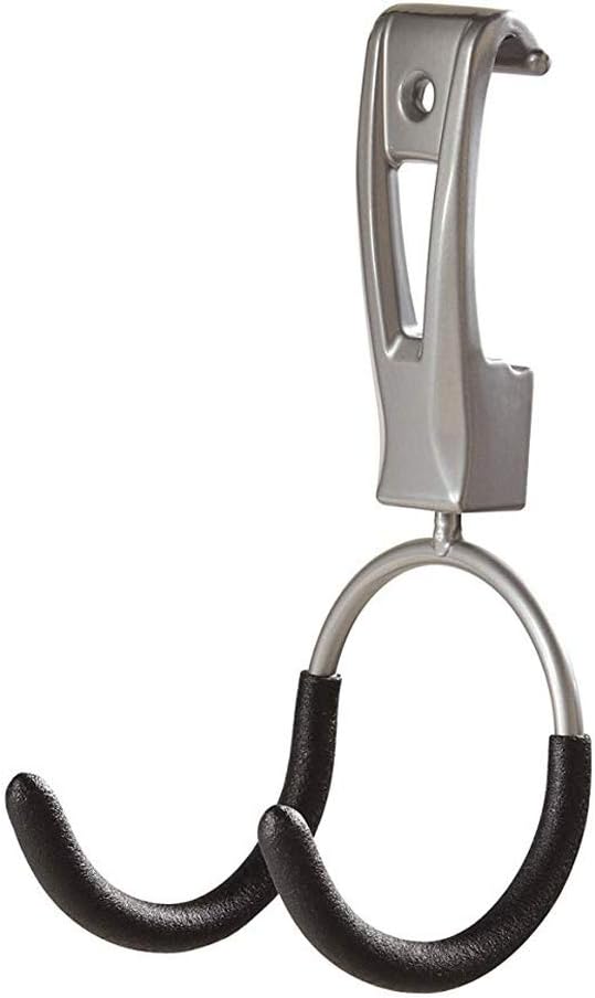 Rubbermaid Garage Hook Organizers - Powder Coated Metallic for Ladder, Tools & Bikes | 4 Pack