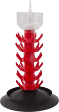 North Mountain Supply Screw Type Bottle Drainer/Drying Tree 50 Bottles - with Deluxe Bottle Rinser & 1 Pound Pure Oxi Sanitizer