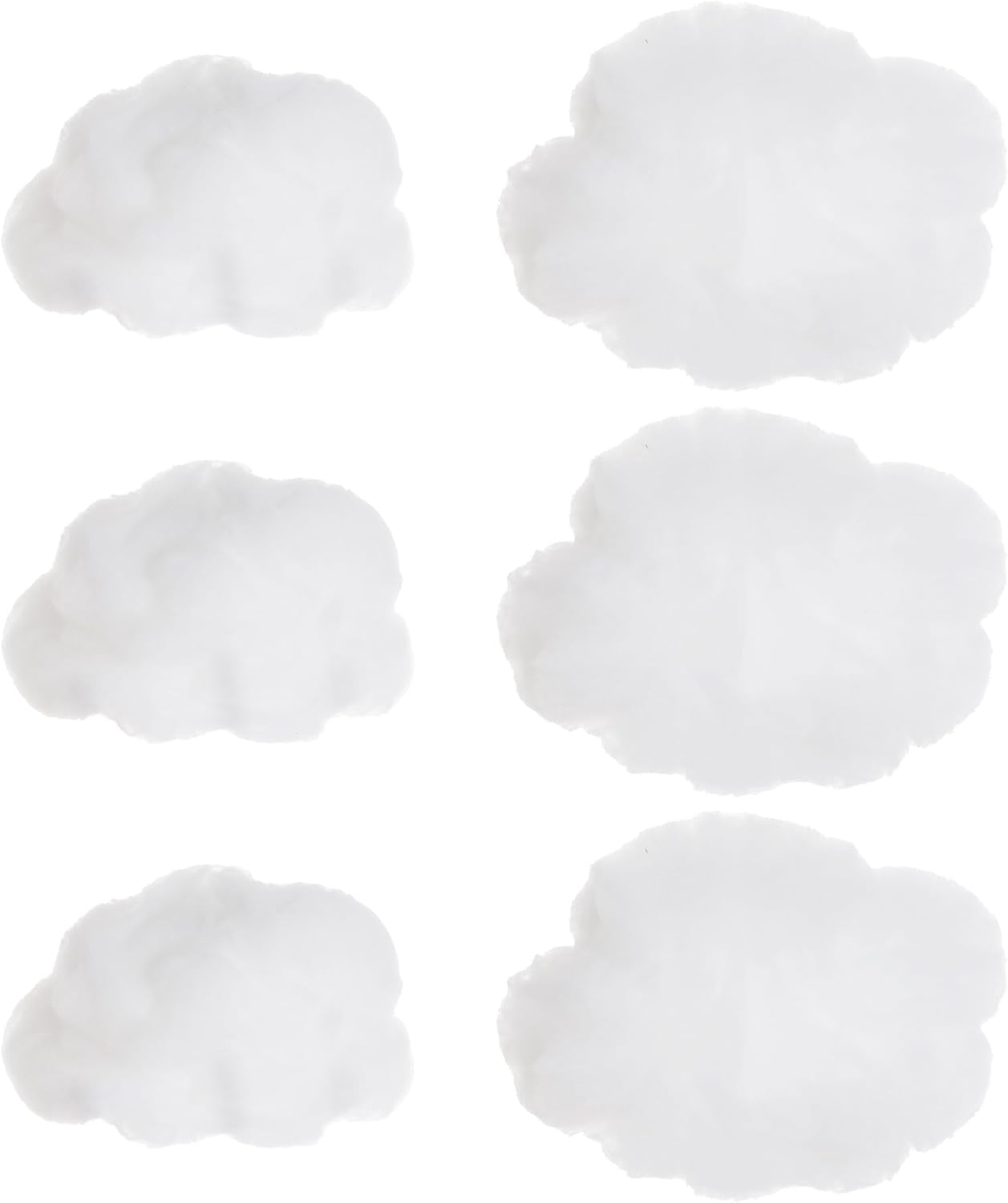 Tiggell 6-Piece Artificial 3D Cloud Props | Hanging Ornaments for DIY Room Decor & Events