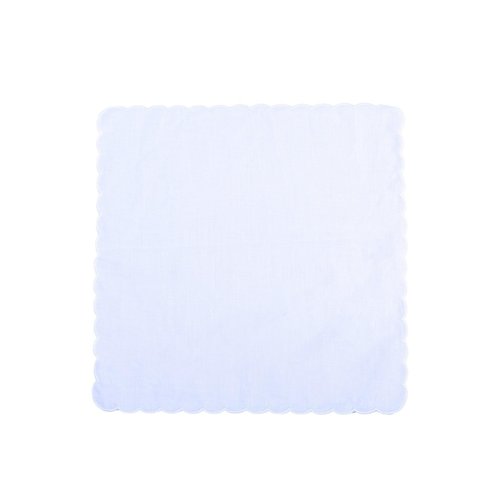 emlstyle Women Handkerchiefs Cotton Hankies Pocket Square Towel White 6 Pack
