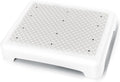 Bed Step for High Beds by Barefoot - Comfortable TPE Soft Pad Mobility Stool | 600lb Heavy Duty Anti-Flip Design for Seniors & Post-Surgery (White-Grey)