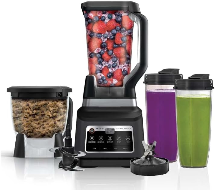 Professional System Blender Plus - 8 Cup Food Processor with Auto IQ, 1400W Power & XL Capacity