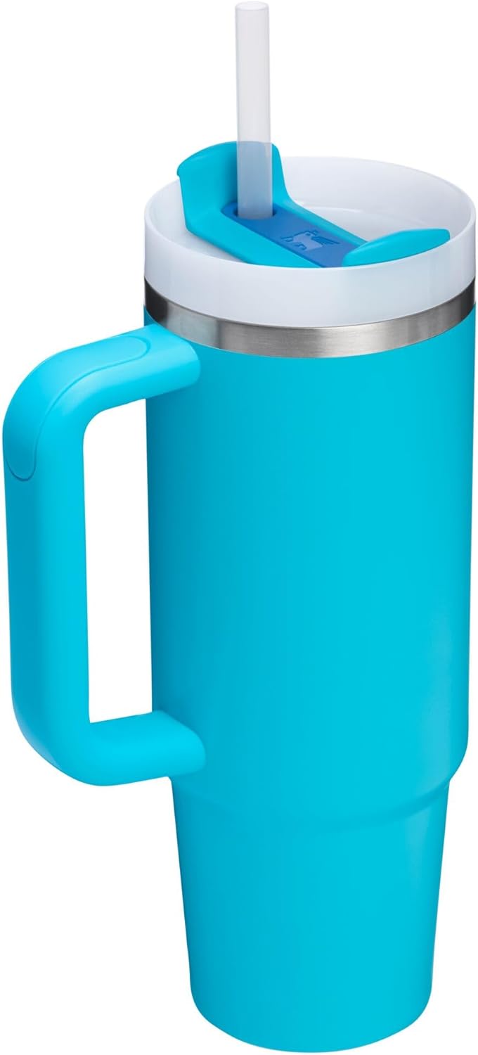 STANLEY Quencher H2.0 Stainless Steel Water Bottle - Durable & Insulated | 40 oz, Midnight Black