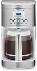 Cuisinart 14-Cup Coffee Maker - Programmable PerfecTemp with Brew Strength Control & Glass Carafe | Stainless Steel, White