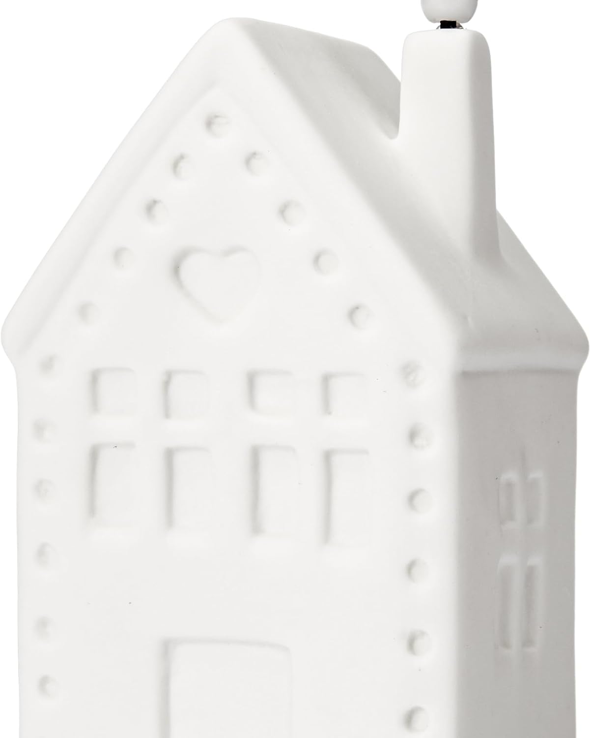 WDS WONDROUS Ceramic Christmas Village Set - Light-Up Tabletop Decor | Set of 3 Flameless Candle Houses