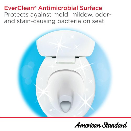American Standard 5901110T.020 Commercial Heavy Duty Open Front Elongated Toilet Seat, White