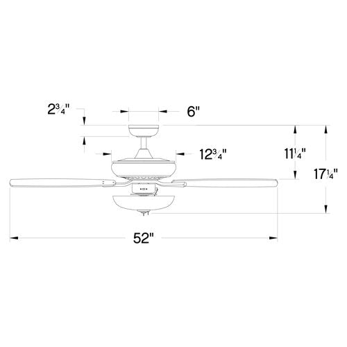 Hinkley 52" Highland LED Illuminated Indoor Ceiling Fan - Metallic Matte Bronze, Two-Sided Fan Blades to Customize with Décor