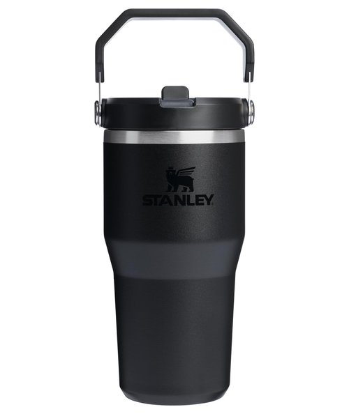 Stanley IceFlow 2.0 Flip Straw Tumbler with Handle 20 oz | Twist On Lid and Flip Up Straw | Leak Resistant Water Bottle | Insulated Stainless Steel | BPA-Free | Black 2.0